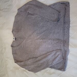 Old Navy Women's gray vee neck sweater top size XL